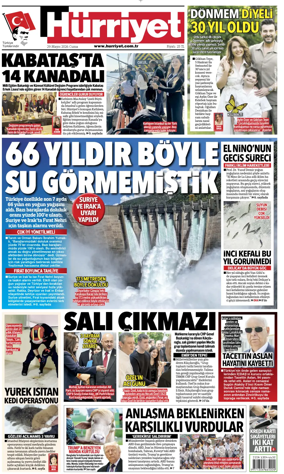 Cover of Hurriyet