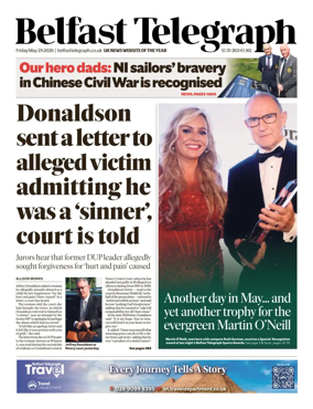 Cover of Belfast Telegraph