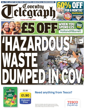 Cover of Coventry Telegraph