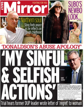 Cover of Daily Mirror (Northern Ireland)