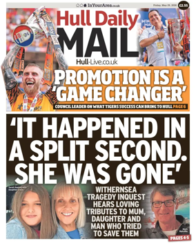 Cover of Hull Daily Mail