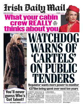 Cover of Irish Daily Mail