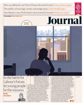 Cover of The Guardian e-paper Journal