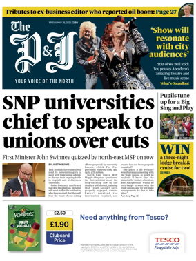 Cover of The Press and Journal (Aberdeen and Aberdeenshire)