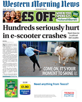Cover of Western Morning News