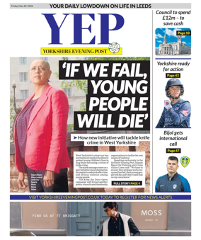 Cover of Yorkshire Evening Post