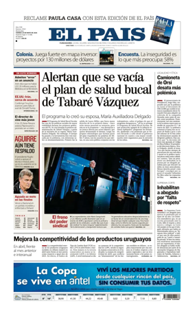 Cover of El Pais (Uruguay)