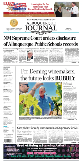 Cover of Albuquerque Journal