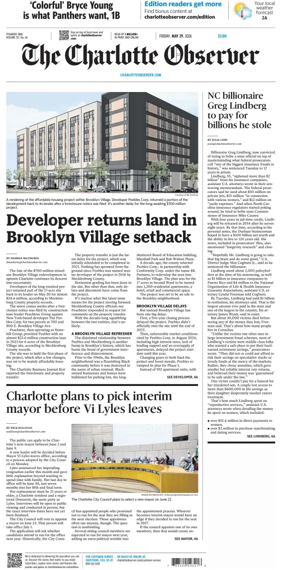 Cover of The Charlotte Observer
