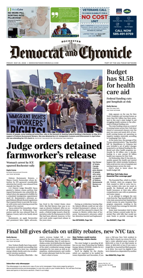 Cover of Democrat and Chronicle