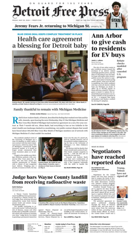 Cover of Detroit Free Press