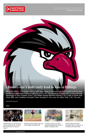 Cover of East Idaho News