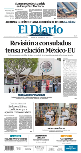 Cover of El Diario de El Paso