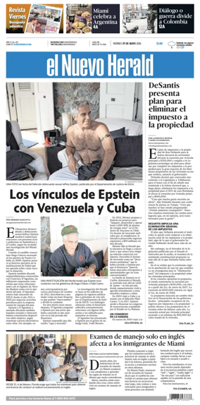 Cover of El Nuevo Herald