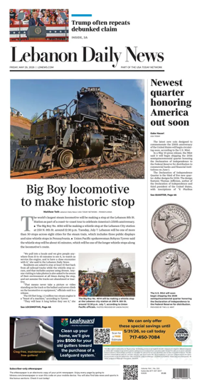 Cover of Lebanon Daily News