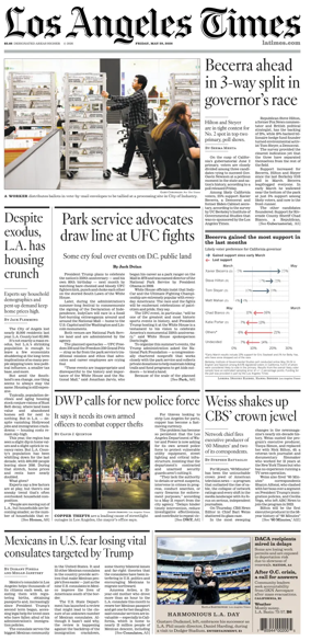 Cover of Los Angeles Times