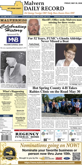 Cover of Malvern Daily Record