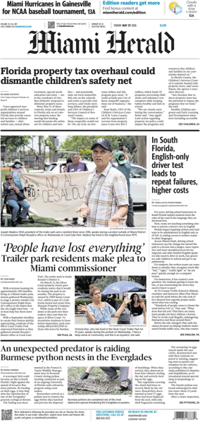 Cover of Miami Herald