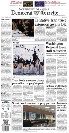 Cover of Northwest Arkansas Democrat-Gazette