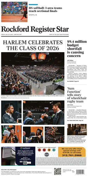 Cover of Rockford Register Star