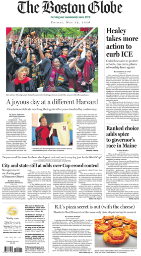 Cover of The Boston Globe