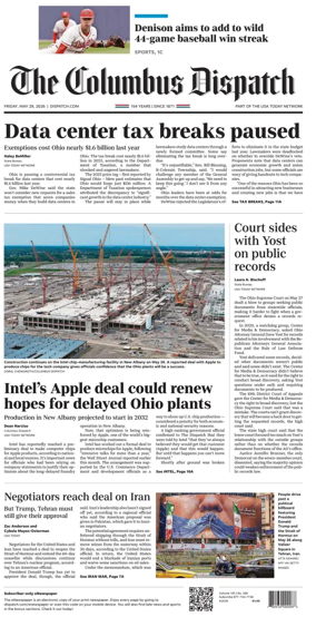 Cover of The Columbus Dispatch