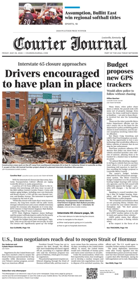 Cover of The Courier-Journal (Louisville)