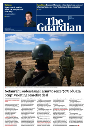 Cover of The Guardian (USA)