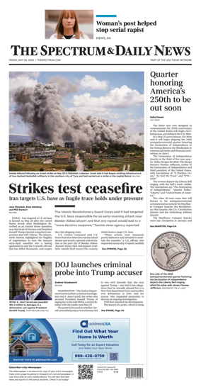 Cover of The Spectrum & Daily News