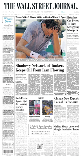 Cover of The Wall Street Journal