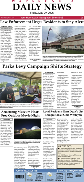 Cover of Wapakoneta Daily News