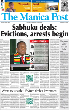 Cover of The Manica Post