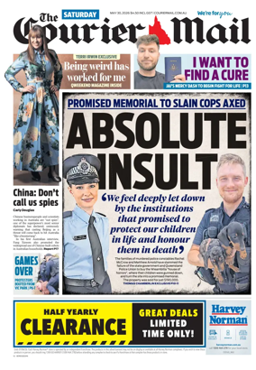 Cover of The Courier-Mail