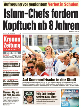 Cover of Kronen Zeitung