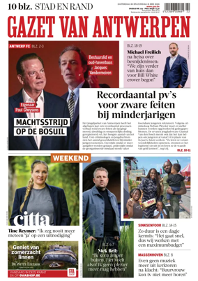 Cover of Gazet van Antwerpen Stad en Rand