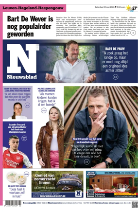 Cover of Het Nieuwsblad