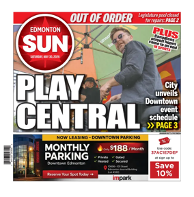 Cover of Edmonton Sun