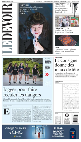 Cover of Le Devoir