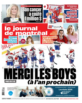 Cover of Le Journal de Montreal