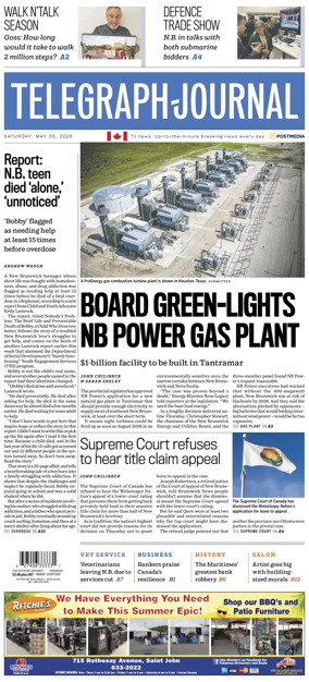 Cover of Telegraph-Journal