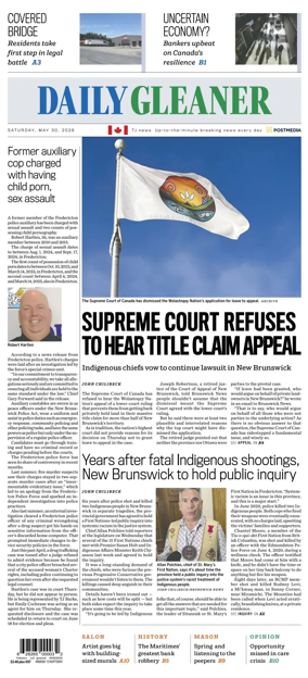 Cover of The Daily Gleaner