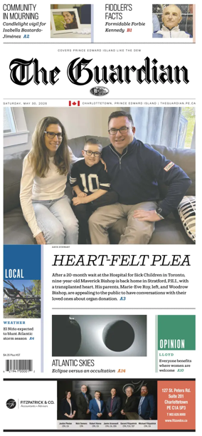Cover of The Guardian (Charlottetown)