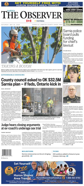 Cover of The Observer (Sarnia)