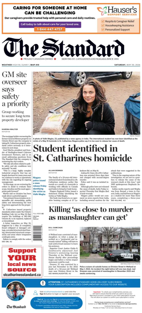 Cover of The Standard (St. Catharines)