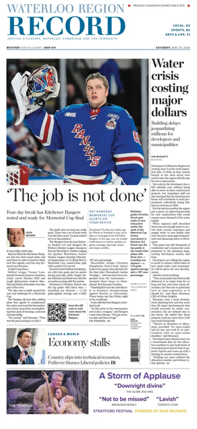 Cover of Waterloo Region Record