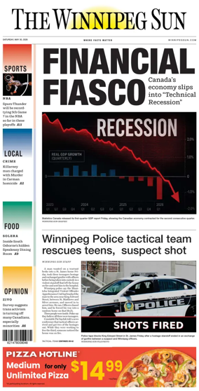 Cover of Winnipeg Sun