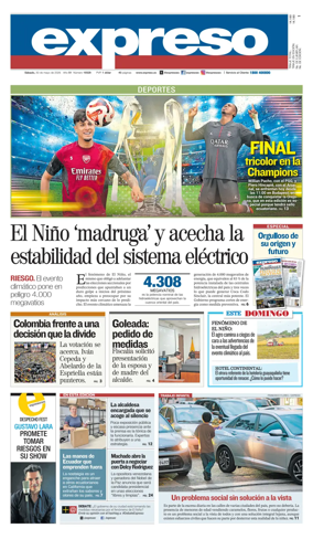 Cover of Diario Expreso