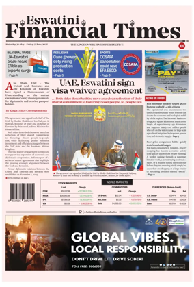 Cover of Eswatini Financial Times