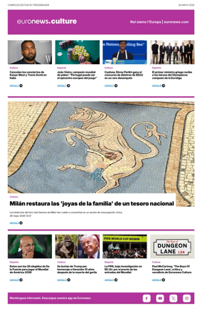 Cover of Euronews Culture and Sport (Spanish) Compiled Edition