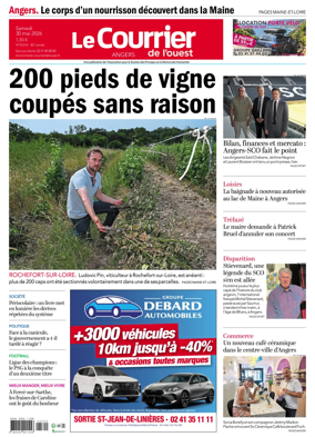 Cover of Le Courrier de l’Ouest (Angers)
